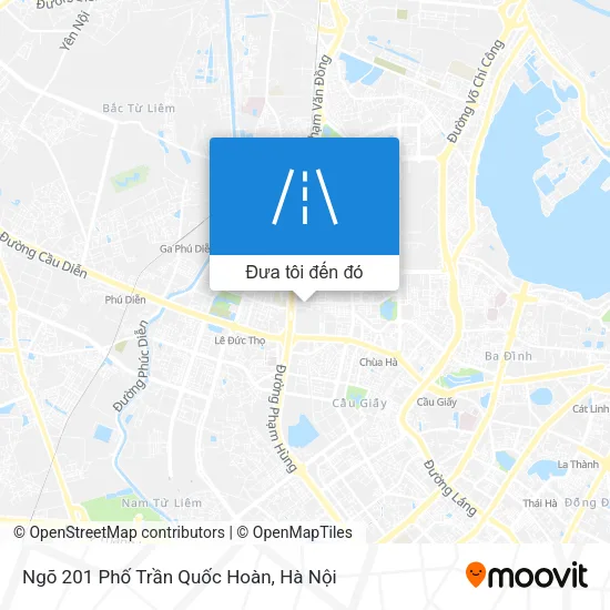 Bản đồ Ngõ 201 Phố Trần Quốc Hoàn