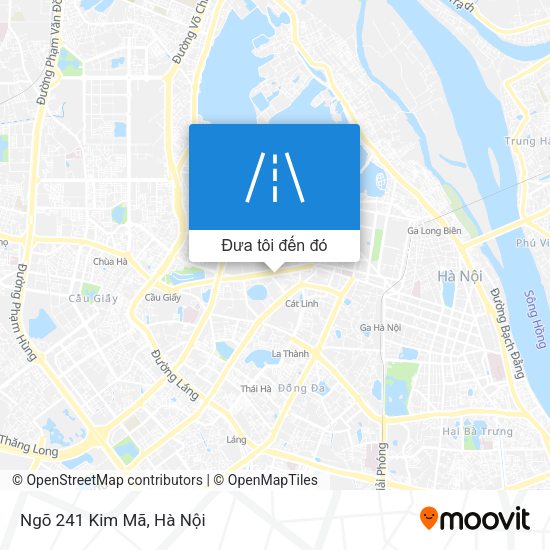 Bản đồ Ngõ 241 Kim Mã