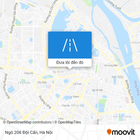 Bản đồ Ngõ 206 Đội Cấn