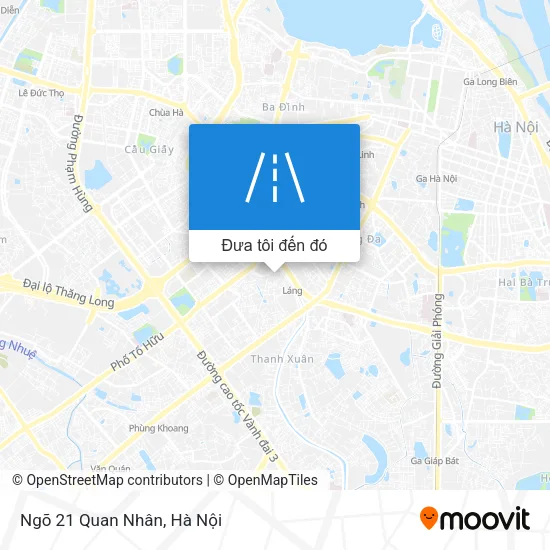 Bản đồ Ngõ 21 Quan Nhân