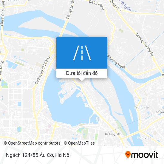 Bản đồ Ngách 124/55 Âu Cơ