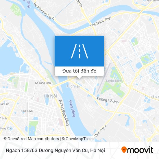 Bản đồ Ngách 158 / 63 Đường Nguyễn Văn Cừ