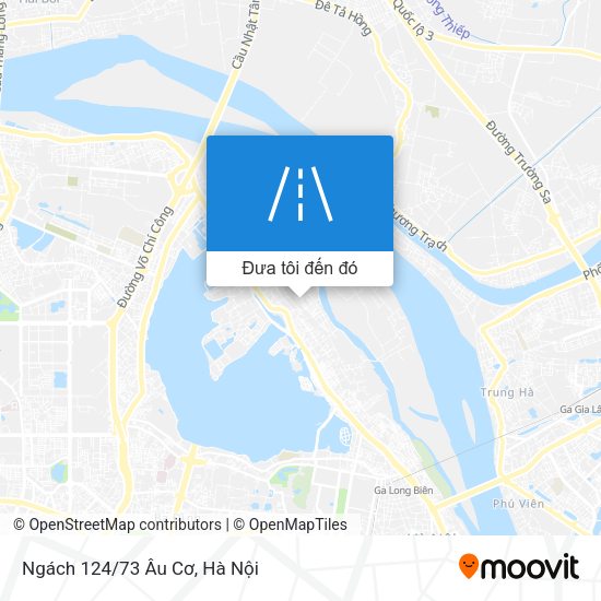 Bản đồ Ngách 124/73 Âu Cơ