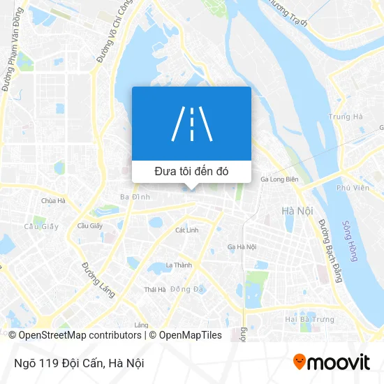 Bản đồ Ngõ 119 Đội Cấn