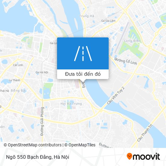 Bản đồ Ngõ 550 Bạch Đằng