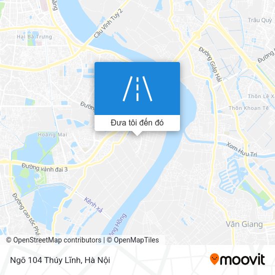 Bản đồ Ngõ 104 Thúy Lĩnh