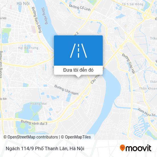 Bản đồ Ngách 114/9 Phố Thanh Lân