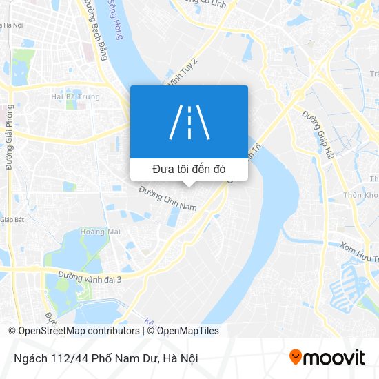 Bản đồ Ngách 112/44 Phố Nam Dư