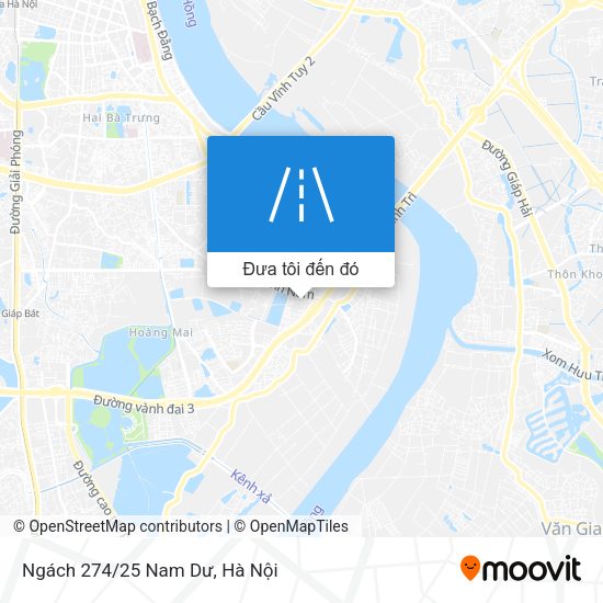 Bản đồ Ngách 274/25 Nam Dư