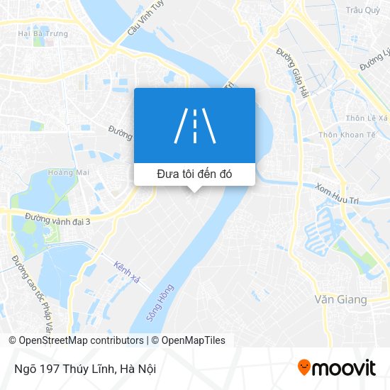 Bản đồ Ngõ 197 Thúy Lĩnh