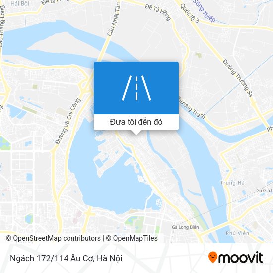 Bản đồ Ngách 172/114 Âu Cơ