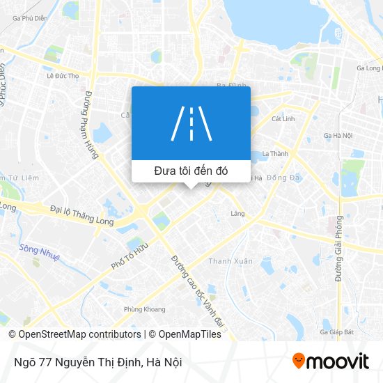 Bản đồ Ngõ 77 Nguyễn Thị Định