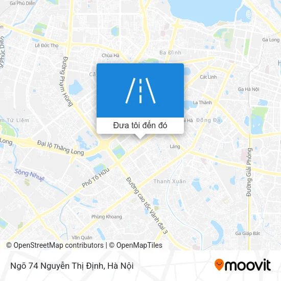 Bản đồ Ngõ 74 Nguyễn Thị Định