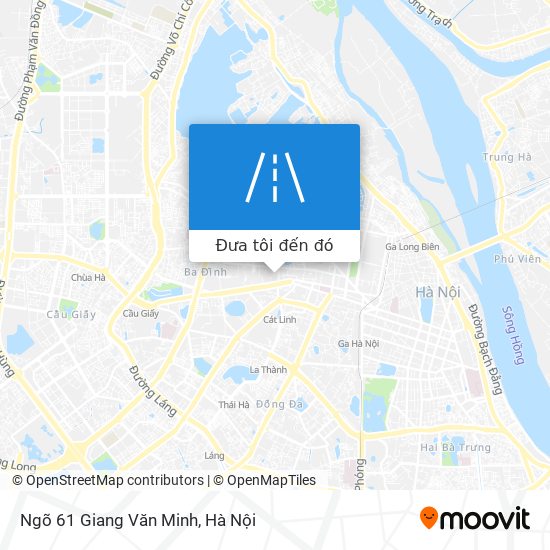 Bản đồ Ngõ 61 Giang Văn Minh