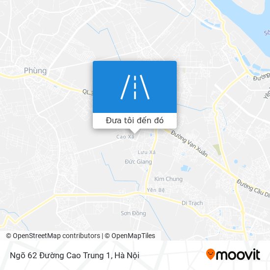 Bản đồ Ngõ 62 Đường Cao Trung 1