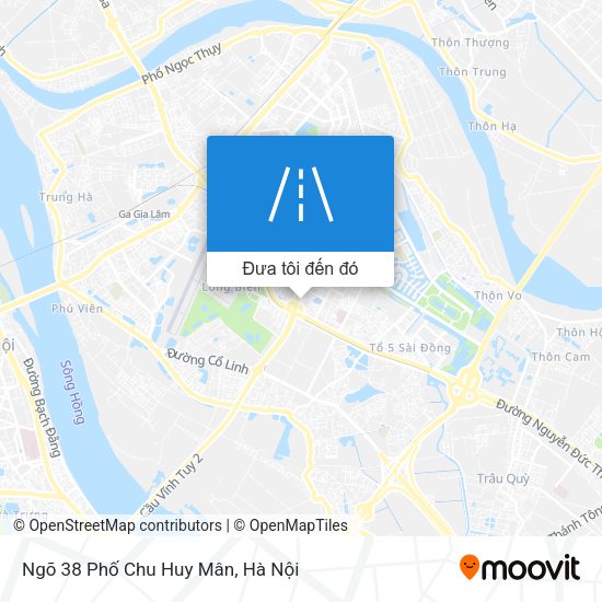Bản đồ Ngõ 38 Phố Chu Huy Mân