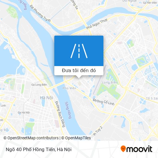 Bản đồ Ngõ 40 Phố Hồng Tiến