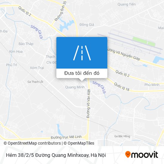 Bản đồ Hẻm 38 / 2/5 Đường Quang Minhxoay