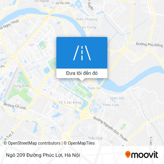 Bản đồ Ngõ 209 Đường Phúc Lợi