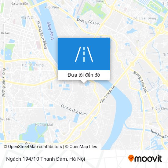 Bản đồ Ngách 194/10 Thanh Đàm