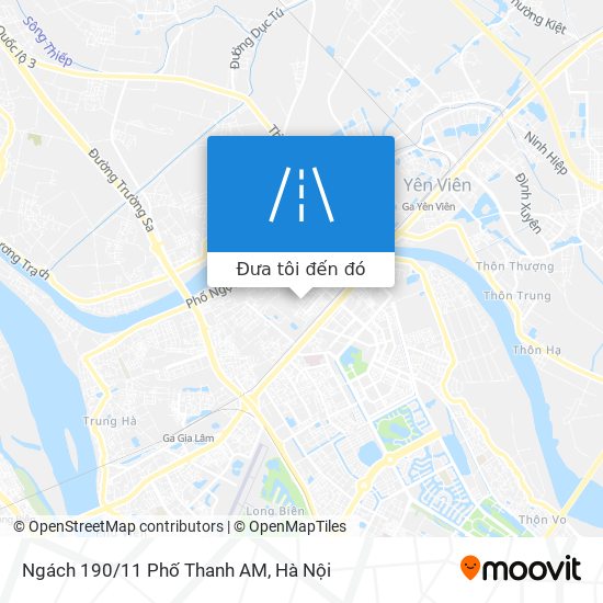 Bản đồ Ngách 190/11 Phố Thanh AM