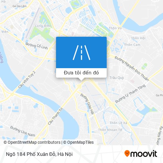 Bản đồ Ngõ 184 Phố Xuân Đỗ
