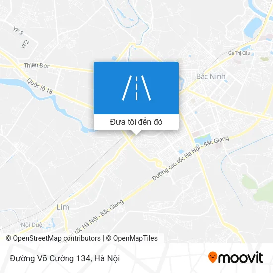 Bản đồ Đường Võ Cường 134