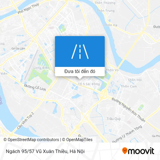 Bản đồ Ngách 95/57 Vũ Xuân Thiều