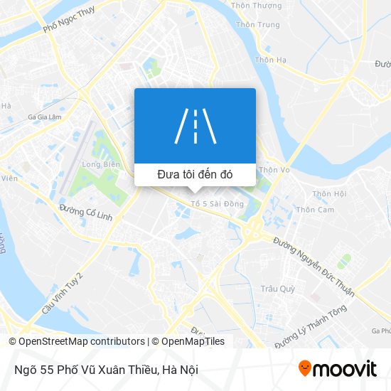 Bản đồ Ngõ 55 Phố Vũ Xuân Thiều