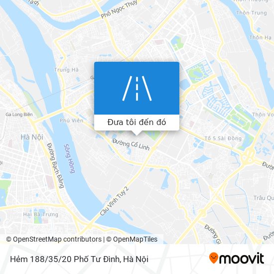 Bản đồ Hẻm 188/35/20 Phố Tư Đình