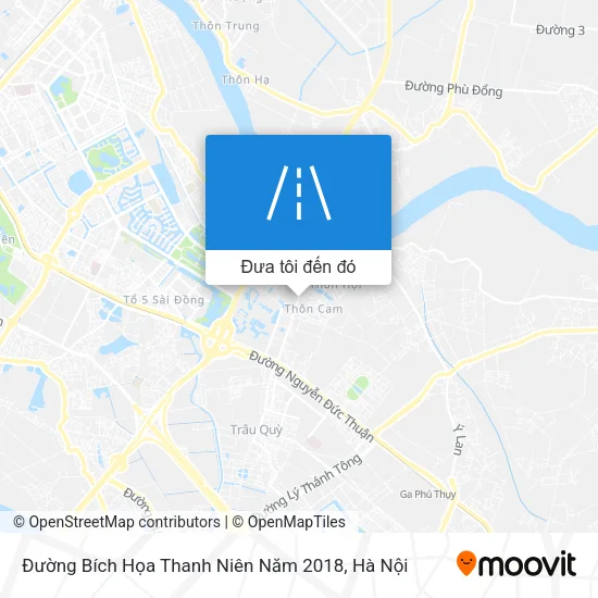 Bản đồ Đường Bích Họa Thanh Niên Năm 2018