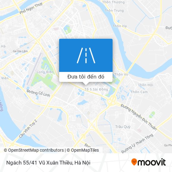 Bản đồ Ngách 55/41 Vũ Xuân Thiều