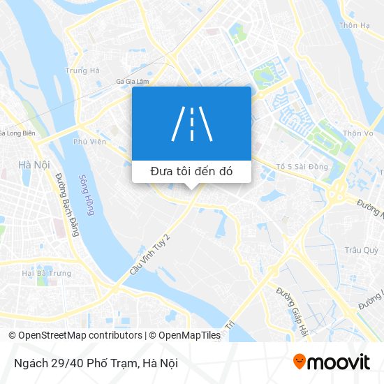 Bản đồ Ngách 29/40 Phố Trạm