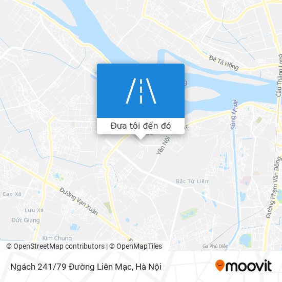 Bản đồ Ngách 241/79 Đường Liên Mạc