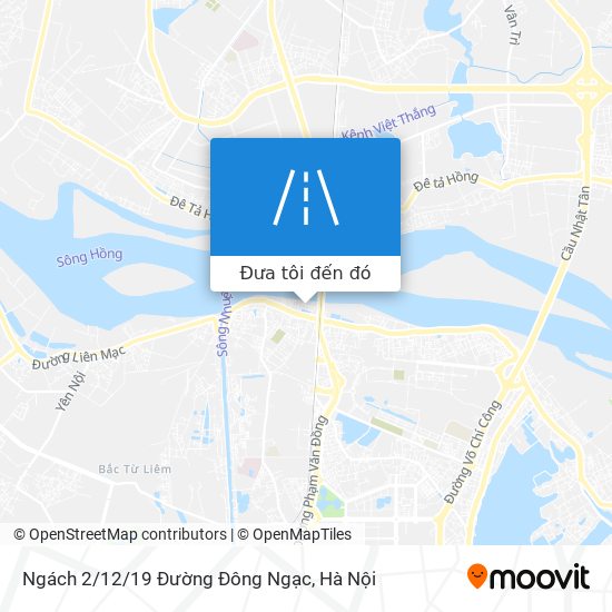 Bản đồ Ngách 2/12/19 Đường Đông Ngạc