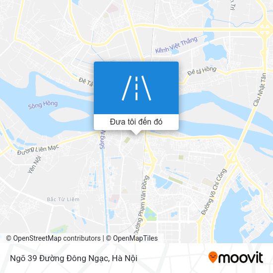Bản đồ Ngõ 39 Đường Đông Ngạc