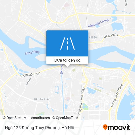 Bản đồ Ngõ 125 Đường Thụy Phương