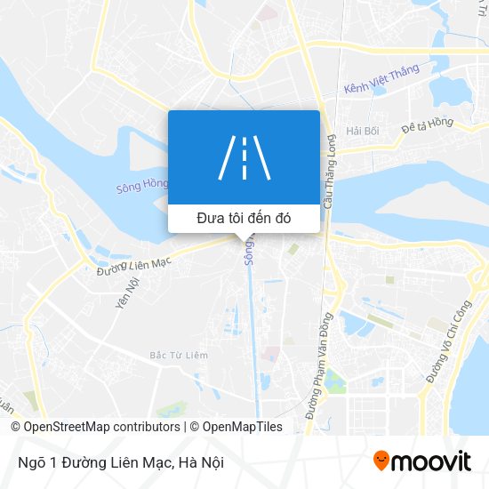 Bản đồ Ngõ 1 Đường Liên Mạc