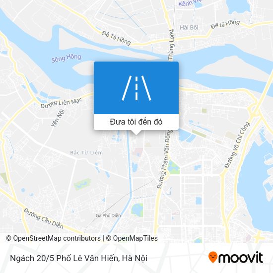 Bản đồ Ngách 20/5 Phố Lê Văn Hiến