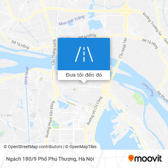 Bản đồ Ngách 180/9 Phố Phú Thượng