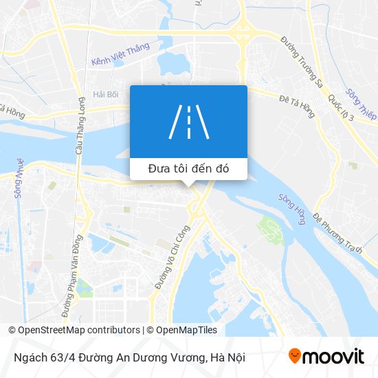 Bản đồ Ngách 63 / 4 Đường An Dương Vương