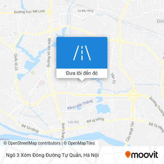 Bản đồ Ngõ 3 Xóm Đông Đường Tự Quản