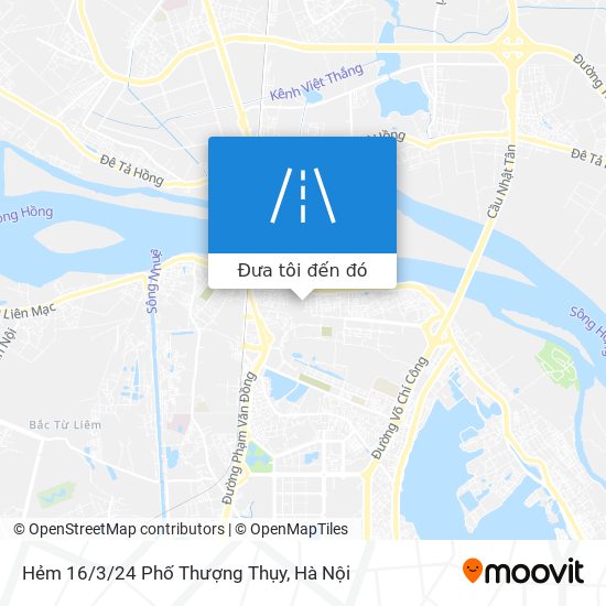 Bản đồ Hẻm 16/3/24 Phố Thượng Thụy