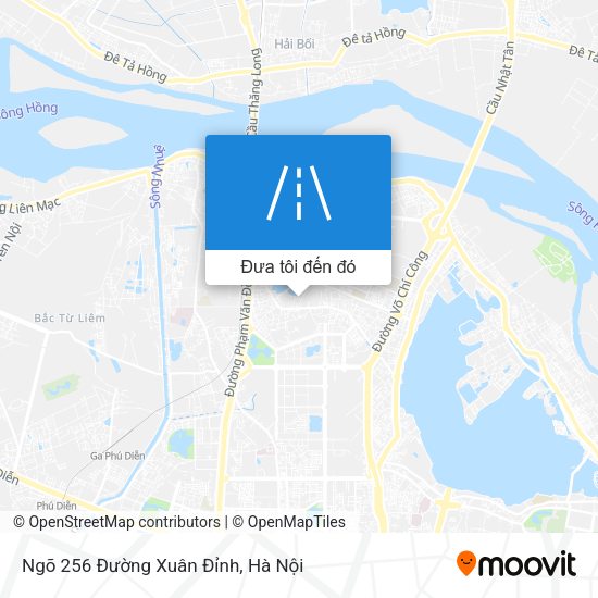 Bản đồ Ngõ 256 Đường Xuân Đỉnh