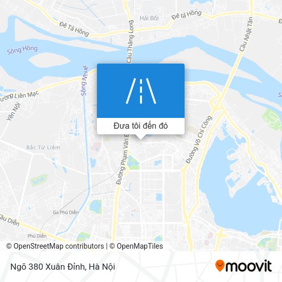 Bản đồ Ngõ 380 Xuân Đỉnh