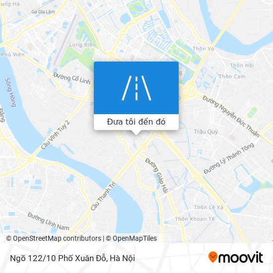 Bản đồ Ngõ 122/10 Phố Xuân Đỗ