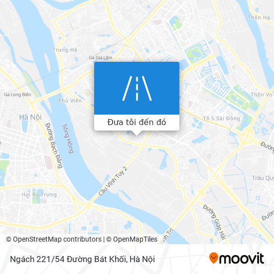 Bản đồ Ngách 221/54 Đường Bát Khối