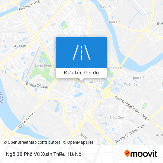 Bản đồ Ngõ 38 Phố Vũ Xuân Thiều