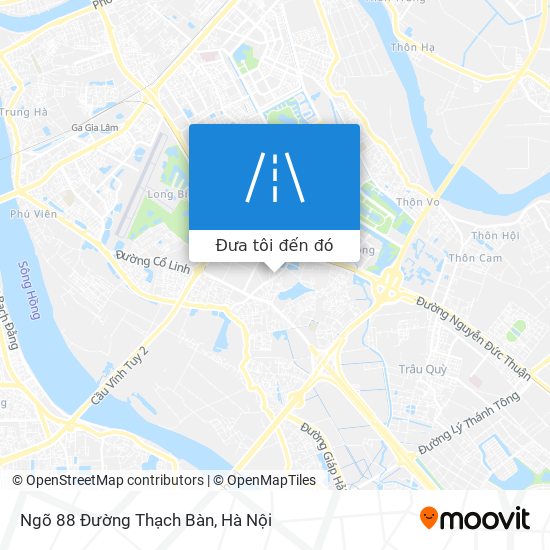 Bản đồ Ngõ 88 Đường Thạch Bàn