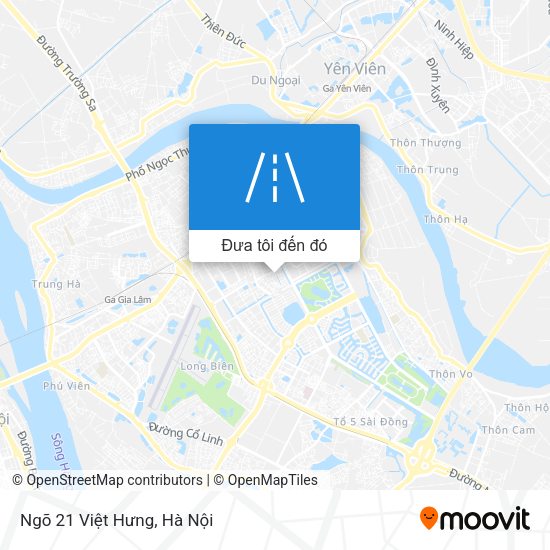 Bản đồ Ngõ 21 Việt Hưng